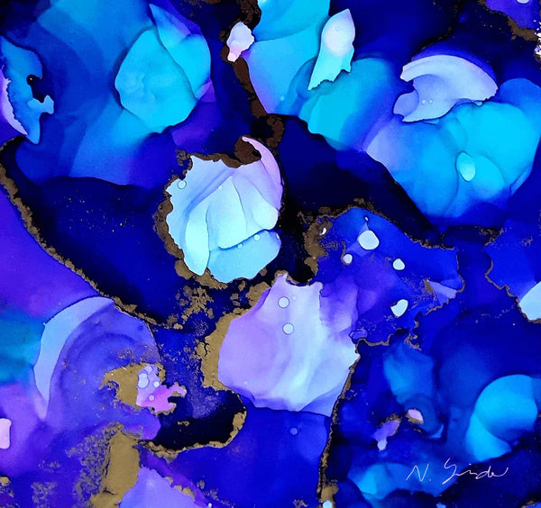 Acrylglasbild «Blue Harmony»