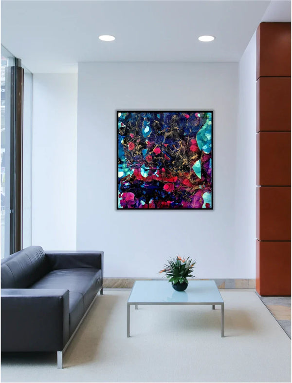 «Rubies» auf Leinwand