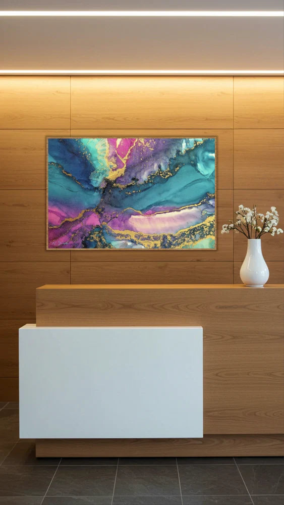 Acrylglasbild «Veigns of Lights»