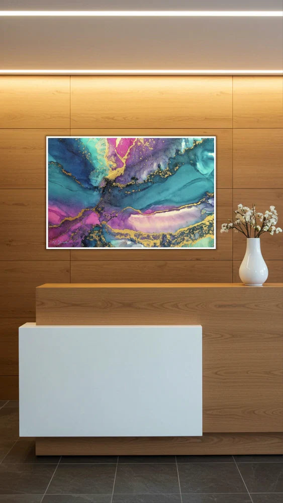 Acrylglasbild «Veigns of Lights»