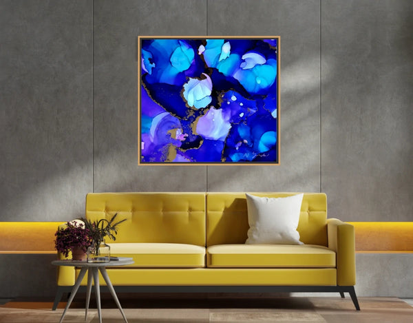 Acrylglasbild «Blue Harmony»