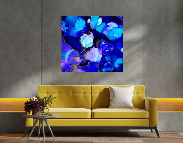 Acrylglasbild «Blue Harmony»