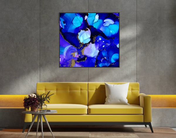 Acrylglasbild «Blue Harmony»