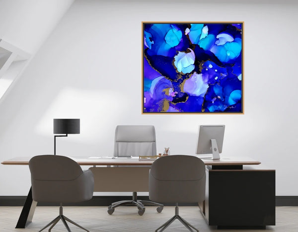 «Blue Harmony» auf Leinwand